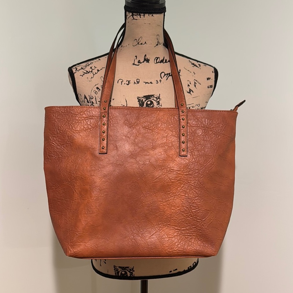 Bueno Elegant Brown Large Tote Bag